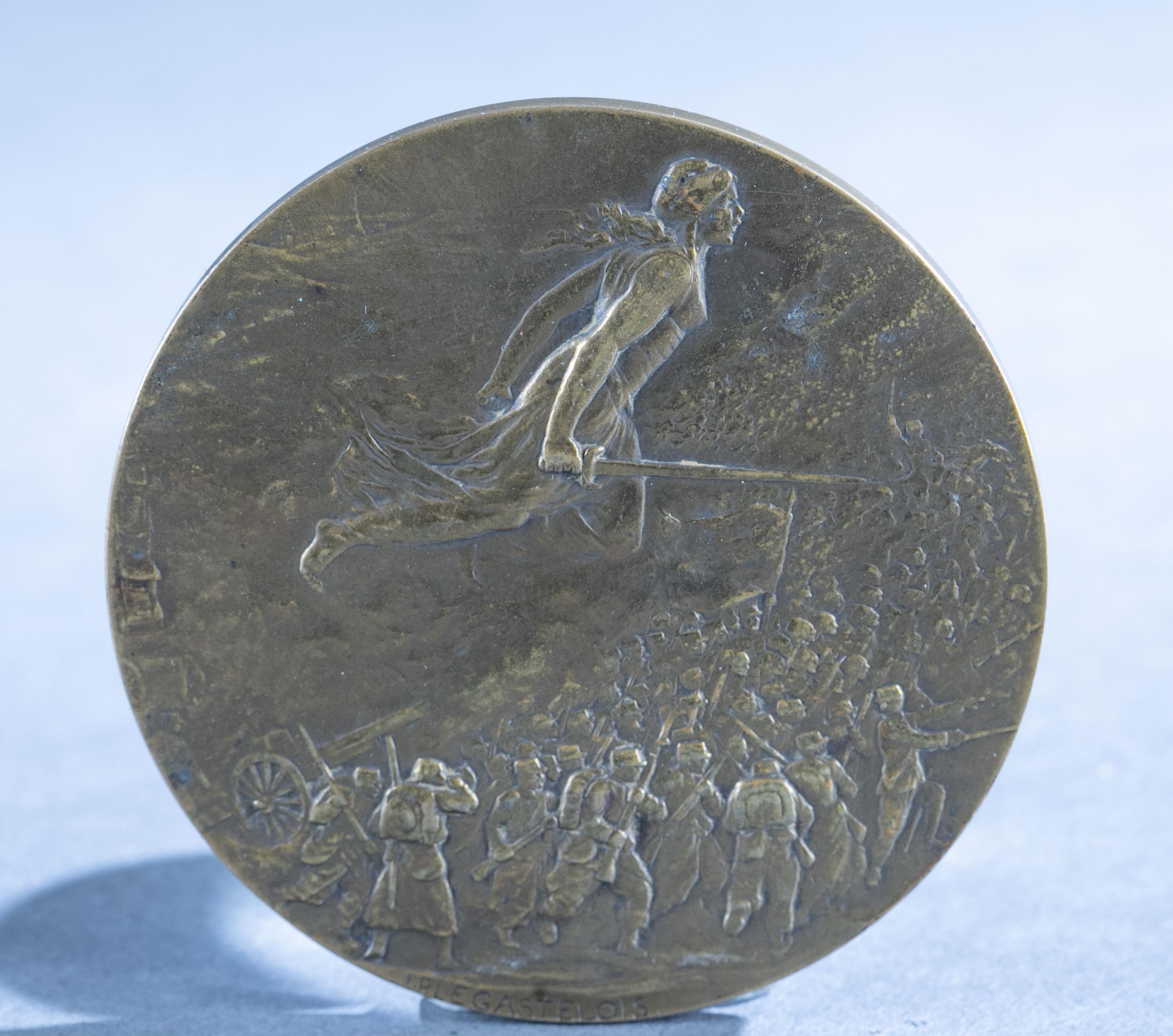 WW1 Bataille de la Marne bronze medal