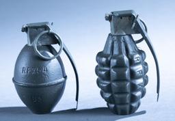 2 U.S. inert training grenades