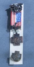 Spanish American Veterans medal and pin