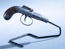 English bar hammer percussion pistol, .36 cal