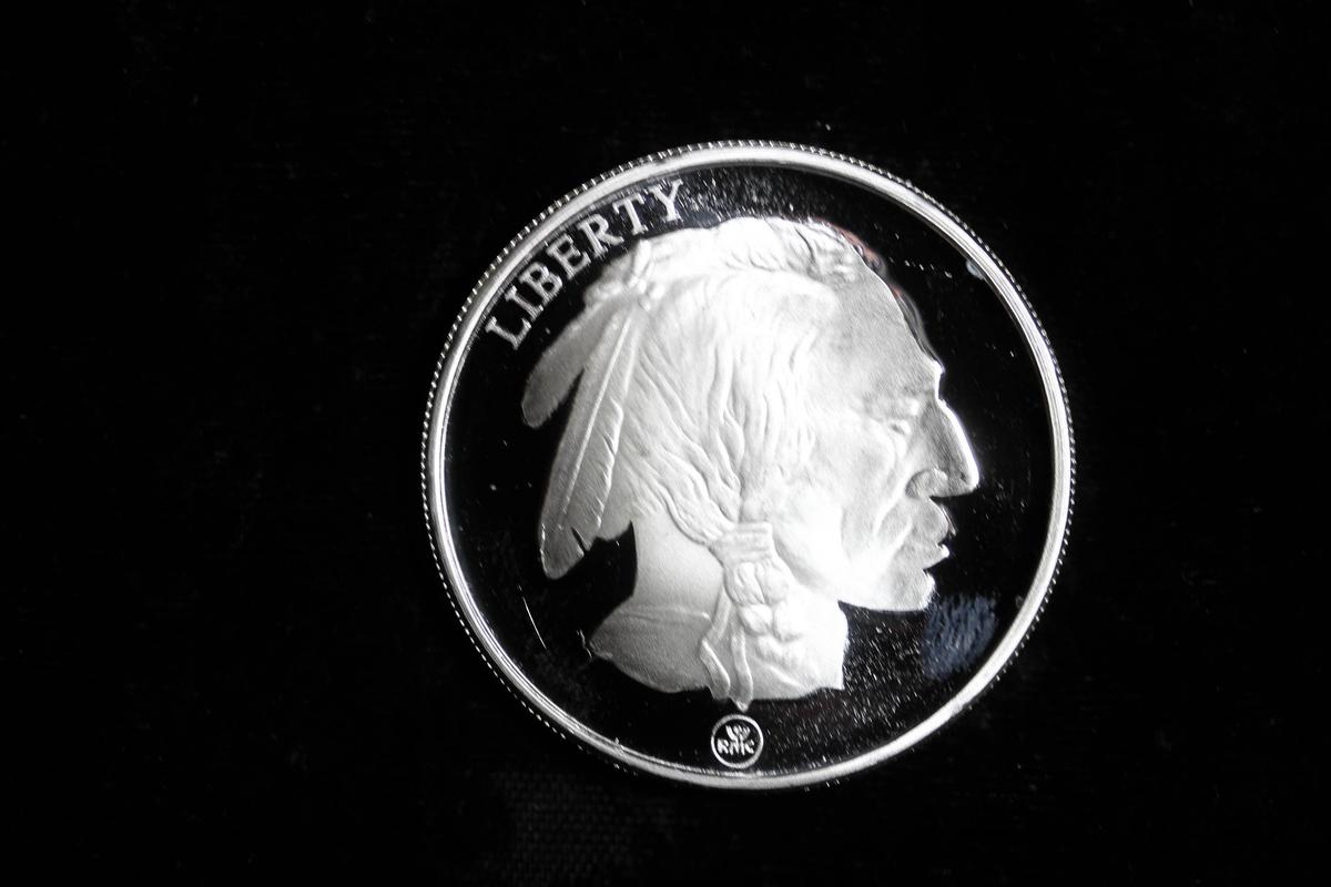 1OZ .999 FINE SILVER ROUND (RMC BUFFALO)