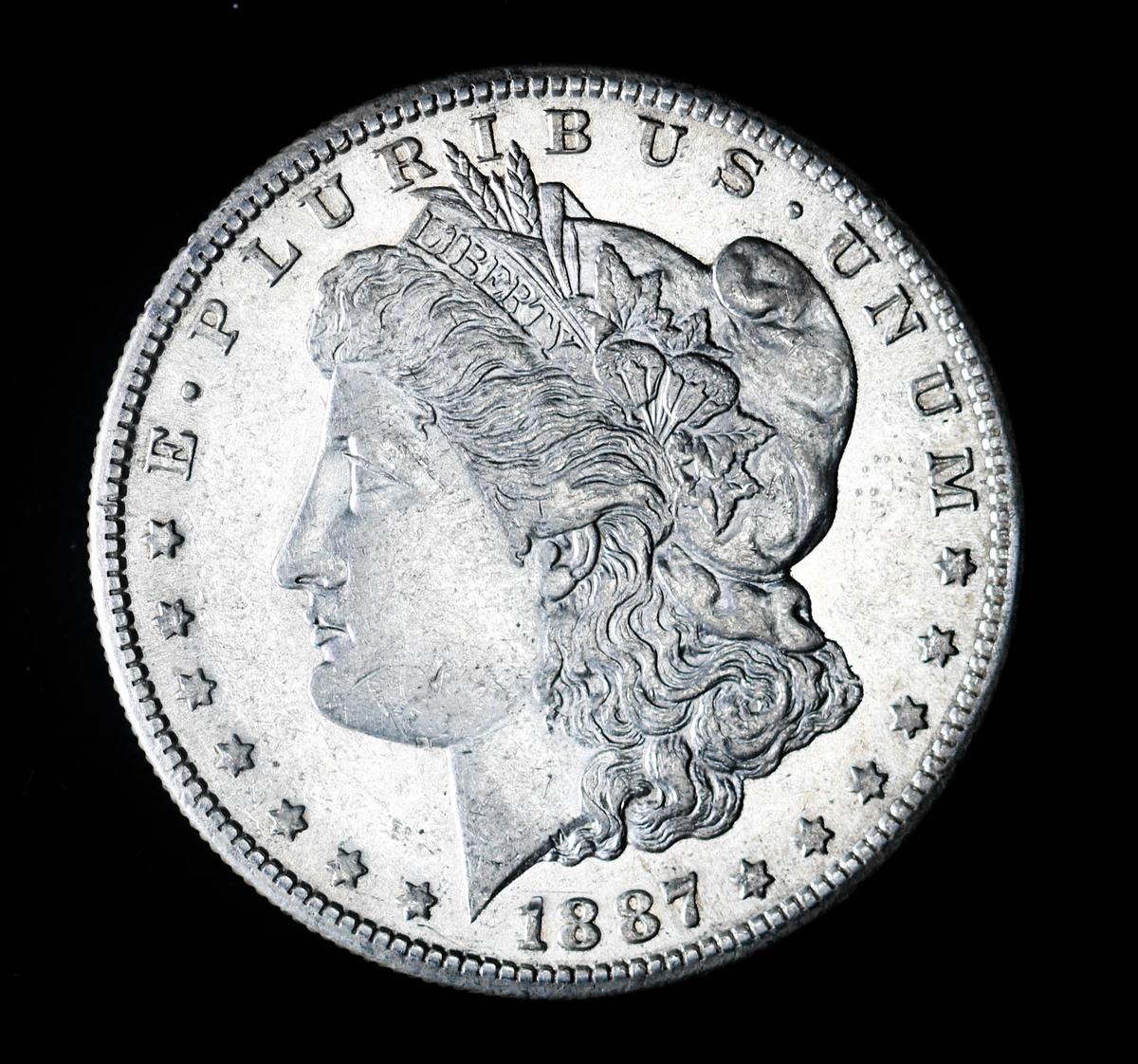 1887 S SILVER MORGAN DOLLAR COIN GRADE GEM MS BU UNC MS++++ COIN!!!!