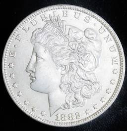 1882 O/S SILVER MORGAN DOLLAR COIN GRADE GEM MS BU UNC MS++++ COIN!!!!