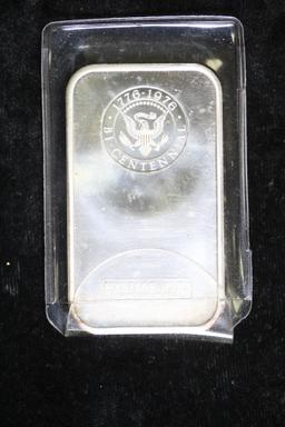 1OZ .999 FINE SILVER ART BAR (PRESIDENT KENNEDY)