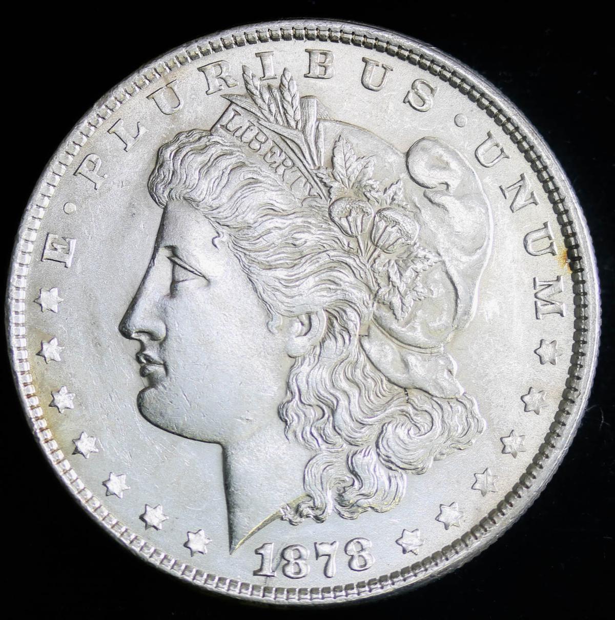 1878 7TF (REV 79) SILVER MORGAN DOLLAR COIN GRADE GEM MS BU UNC MS++++ COIN!!!!