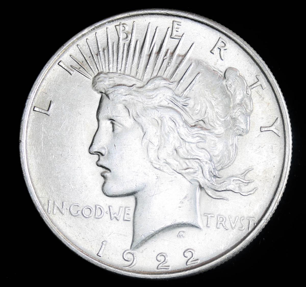 1922 SILVER PEACE DOLLAR COIN NICE HIGH GRADE COIN!!!!