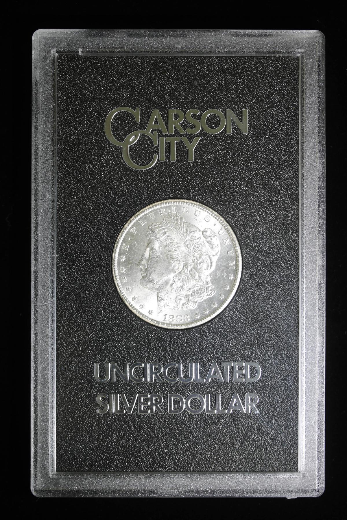 1883 CC MORGAN SILVER DOLLAR IN ORIGINAL GSA CASE