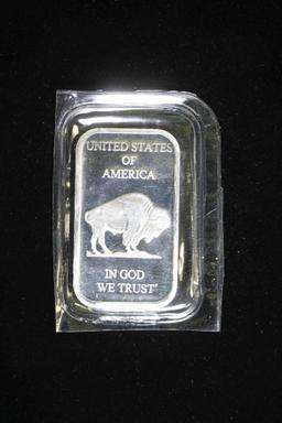 1oz .999 FINE SILVER BAR (BUFFALO)