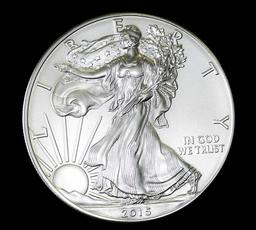 2015 1oz .999 FINE SILVER AMERICAN EAGLE NEW UNCIRCULATED CONDITION FRESH FROM TUBE!!