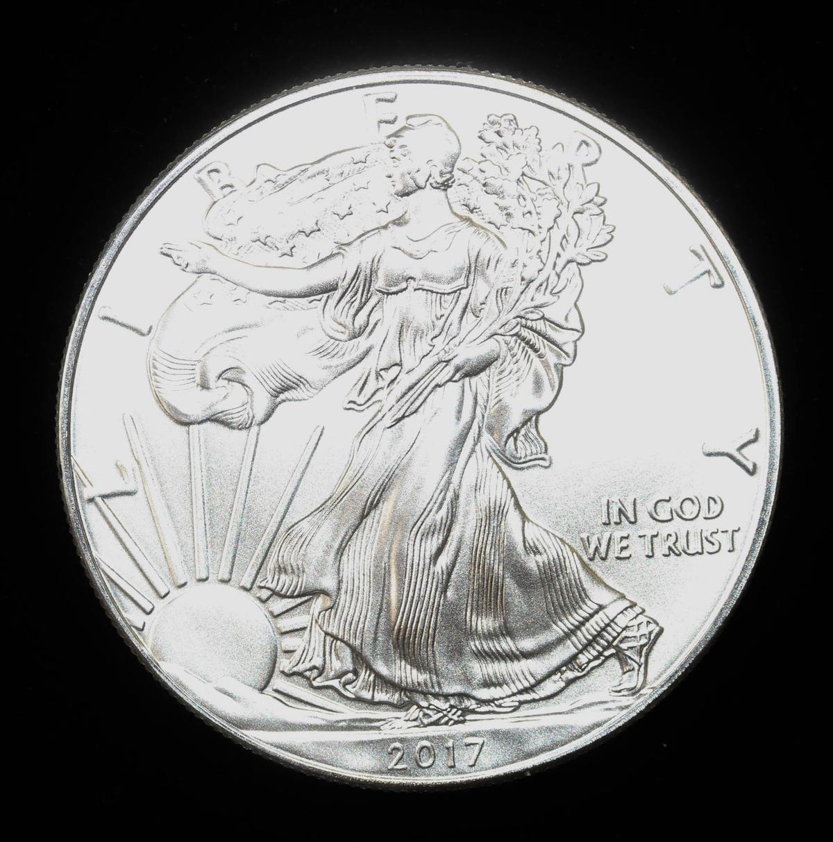 2017 1oz .999 FINE SILVER AMERICAN EAGLE NEW UNCIRCULATED CONDITION FRESH FROM TUBE!!