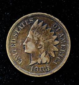 1903 INDIAN HEAD CENT PENNY COIN