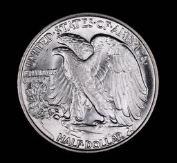 1945 WALKING LIBERTY SILVER HALF DOLLAR COIN GEM BU UNC MS+++