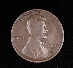 1910 S WHEAT CENT PENNY COIN