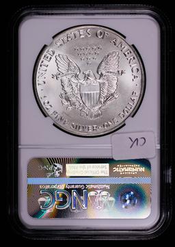 1986 1oz AMERICAN SILVER EAGLE COIN NGC MS69