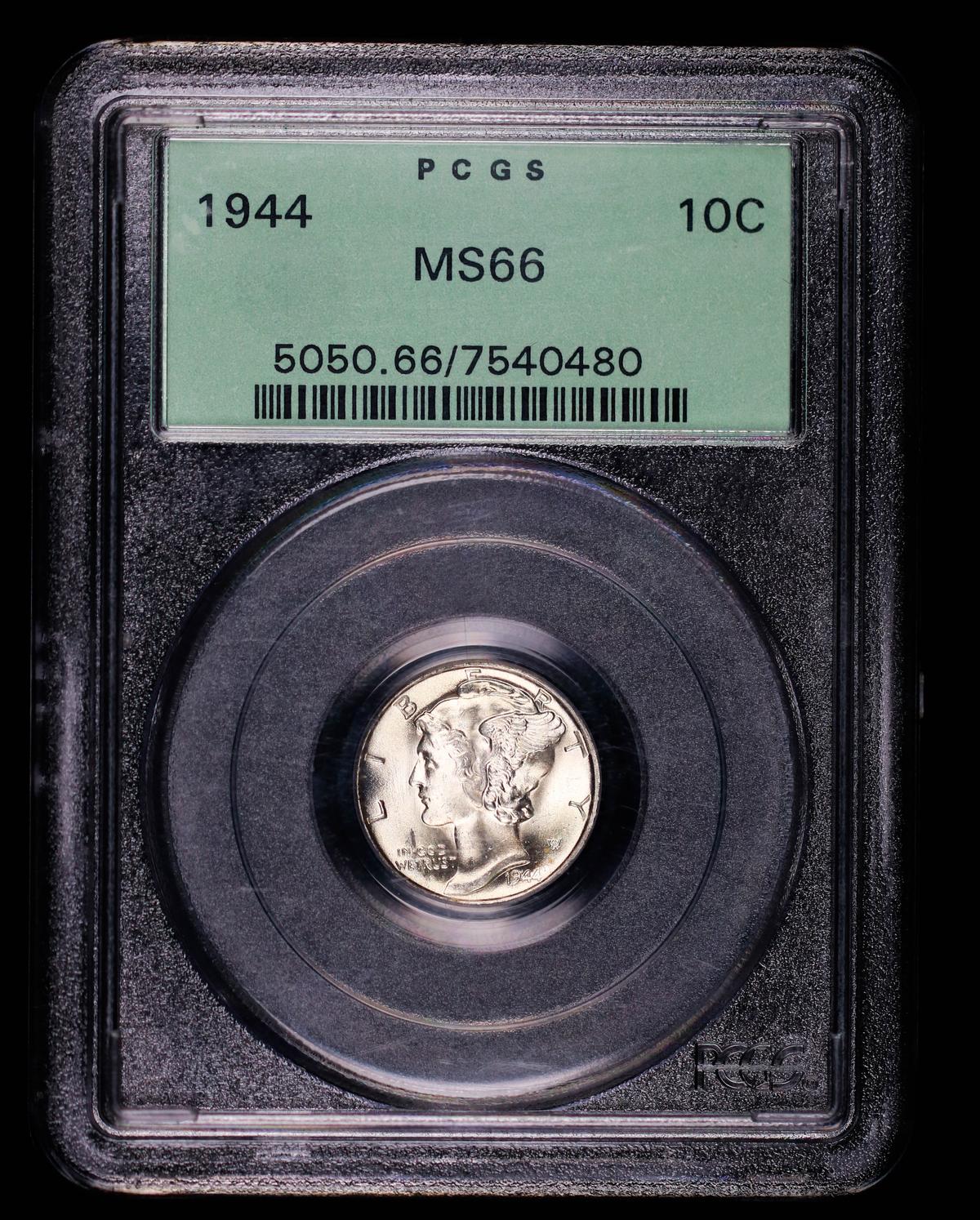 1944 MERCURY SILVER DIME COIN MS66