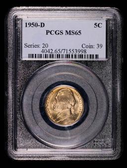 1950 D JEFFERSON NICKEL COIN PCGS MS65