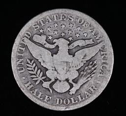 1900 BARBER SILVER HALF DOLLAR COIN