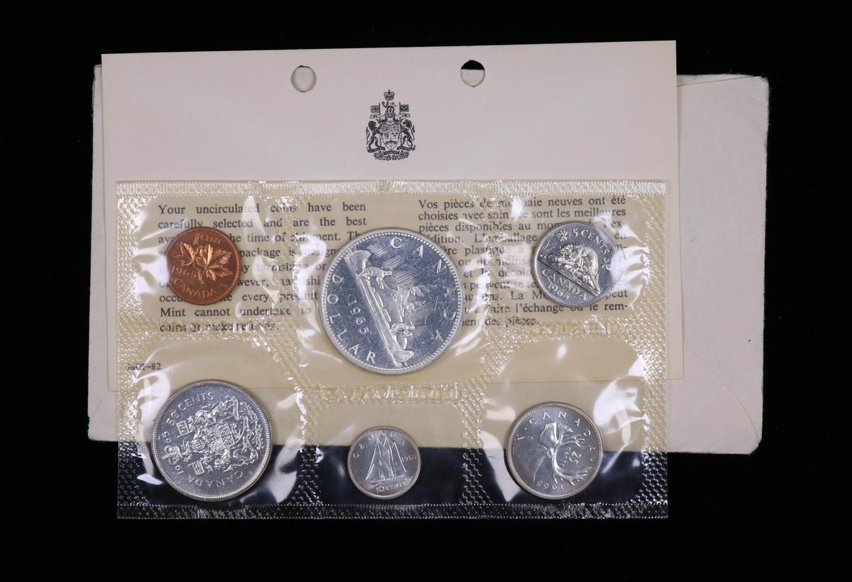 1965 CANADA PL SILVER SET COINS