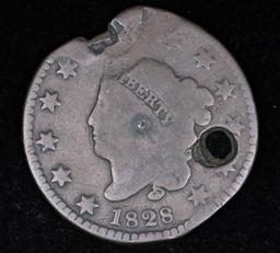 1828 US LARGE CENT COIN
