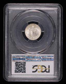 1960 D ROOSEVELT SILVER DIME COIN PCGS MS65