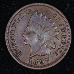 1897 INDIAN HEAD CENT PENNY COIN