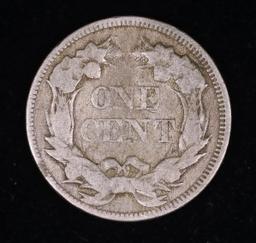 1857 FLYING EAGLE CENT COIN