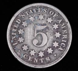 1867 SHIELD NICKEL US COIN