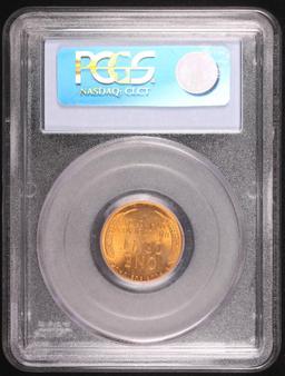 1945 D PENNY COIN PCGS MS66RD