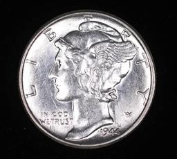 1944 MERCURY SILVER DIME COIN GEM BU UNC MS+++