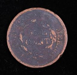 1847 LARGE CENT COPPER COIN