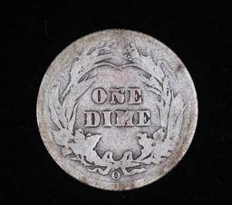 1906 O BARBER SILVER DIME COIN