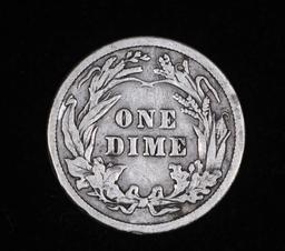 1914 BARBER SILVER DIME COIN