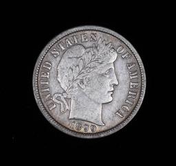 1899 BARBER SILVER DIME COIN