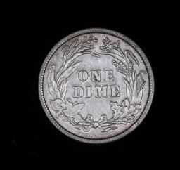 1899 BARBER SILVER DIME COIN