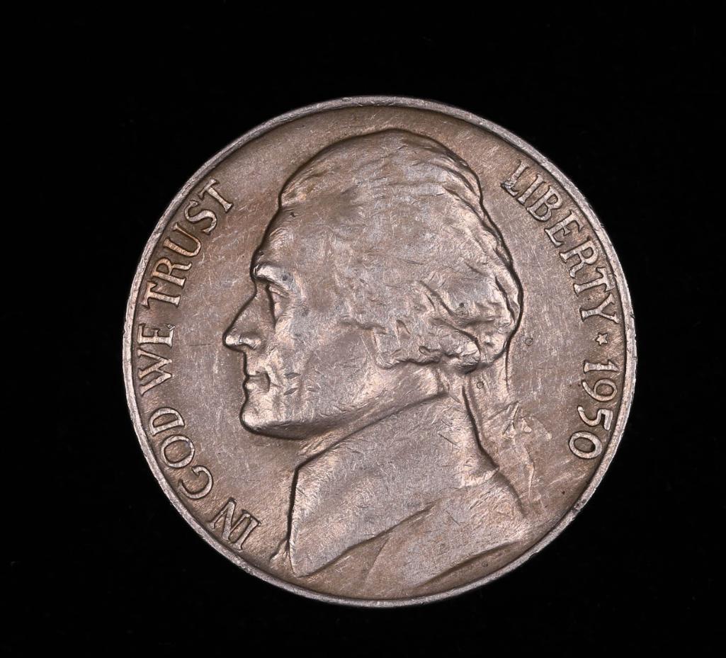 1950 D JEFFERSON NICKEL COIN