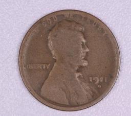 1911 D WHEAT CENT PENNY COIN