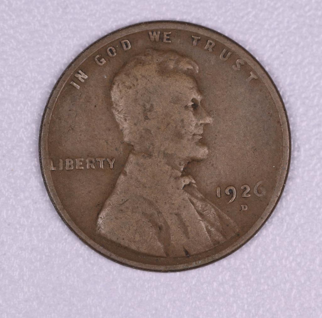 1926 D WHEAT CENT PENNY COIN