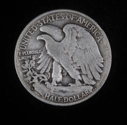 1934 D WALKING LIBERTY SILVER HALF DOLLAR COIN