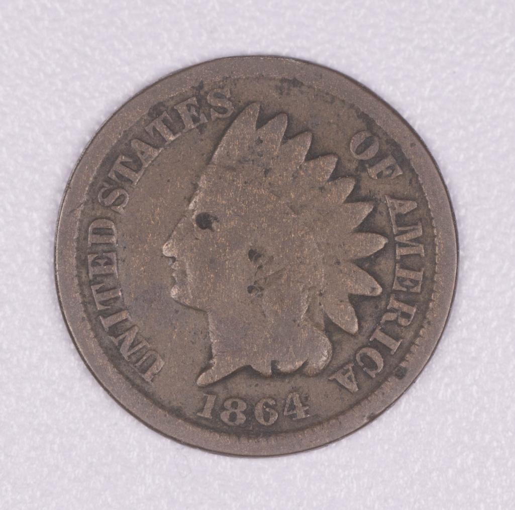 1864 INDIAN HEAD CENT PENNY COIN BRONZE