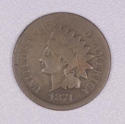 1871 INDIAN HEAD CENT PENNY COIN