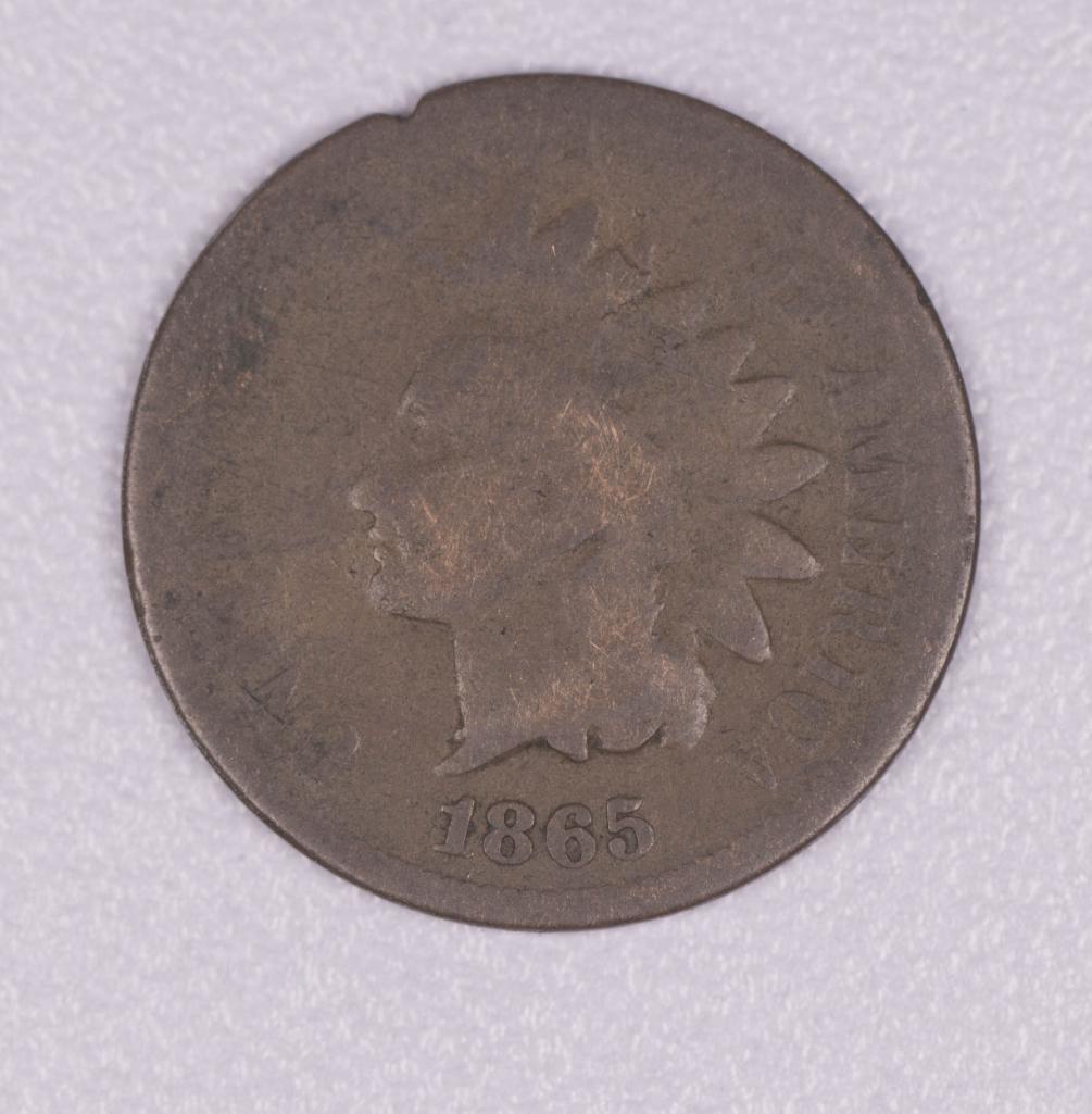 1865 INDIAN HEAD CENT PENNY COIN