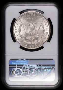 1886 MORGAN SILVER DOLLAR COIN NGC MS62