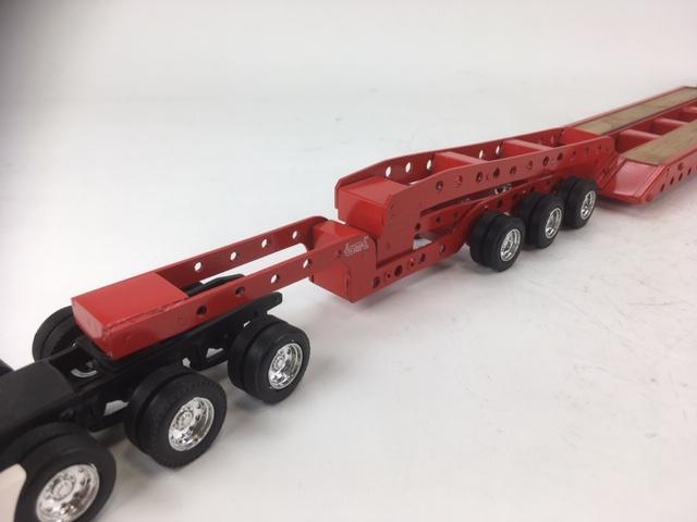 Freightliner Tri-Axle Tractor w/Sleeper & 3x3x3 Lowboy
