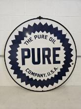 Pure 42" Double Sided Porcelain Sign