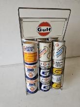 Gulf Oil Can Display