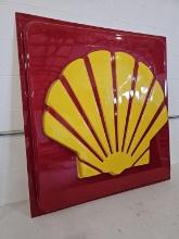 Shell Gasoline Plastic Sign 4'x4'