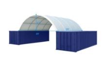 New/Unused Dome Container Shelter W20ft x L20ft