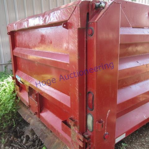 16ft dumptruck box, was rolled over damage to the front left/top of box