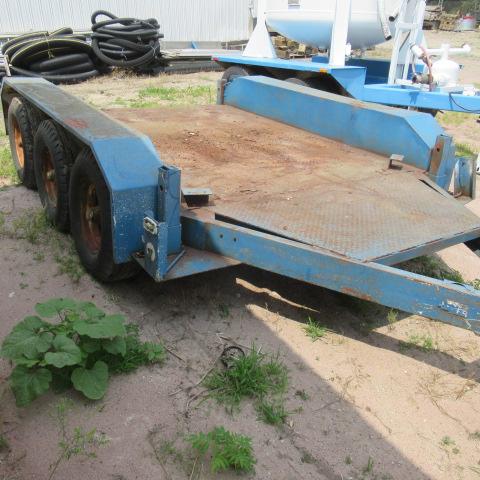 Triple axle homemade trailer, no paperwork pintle hitch, approx 6X9ft