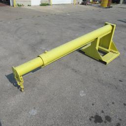 Jib boom for forklift forks 8ft long as pictured, extends 3 to 4 ft